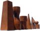 Stunning Geometric 50cm Chess Pieces