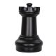 Medium Black Rook ( Castle ) - From a 40cm Chess Set