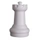 Medium White Rook ( Castle ) - From a 40cm Chess Set