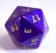 15cm Purple Twenty Sided Coated Foam Die