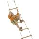 2m Rope Ladder with Wooden Rungs