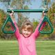 Heavy Duty Green Triangle Ring Trapeze with Steel Chain