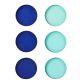 Wooden Mega 4 Spare Counter Pack (3 Navy + 3 Sky Blue)