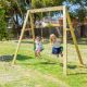 Holt Double Wooden Swing Set