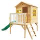 The Archie Wooden Cubby with 1.8m Green Slide