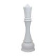 1.5m White Queen from Lifesize Fibreglass Resin Chess Set