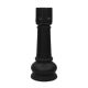 1.1m Black Rook from Lifesize Fibreglass Resin Chess Set