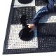 Commercial Grade Roll Up Giant 2.4m x 2.4m Chess Board with Rubberized Squares and Safety Edge Ramps
