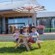 Sunset Picnic Table with Umbrella Shade