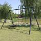 Titan Commercial Steel Triple Station Swing Set
