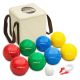 Backyard Bocce Sets with 90mm Resin Balls, Pallino, Case and Measuring Rope.